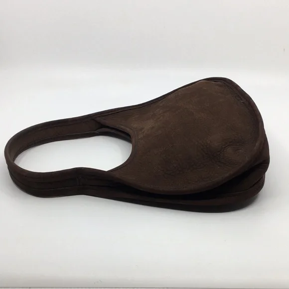 SOLD!!! Vintage Coach Mini Ergo 4399 Chocolate Brown Nubuc Suede Bag - Picture 5 of 16